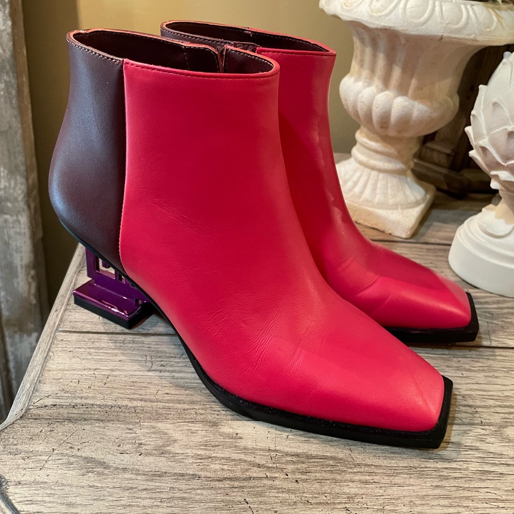 United Nude Stylish Red and Purple Women's Ankle Boots size 36